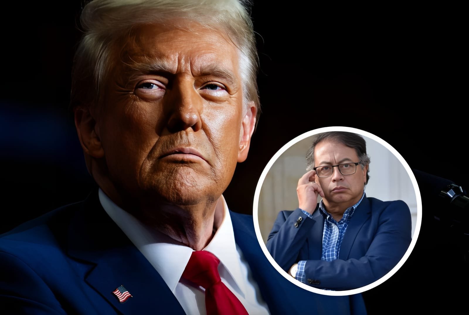 Donald Trump y Gustavo Petro en conflicto diplomático tras acusaciones de narcotráfico.