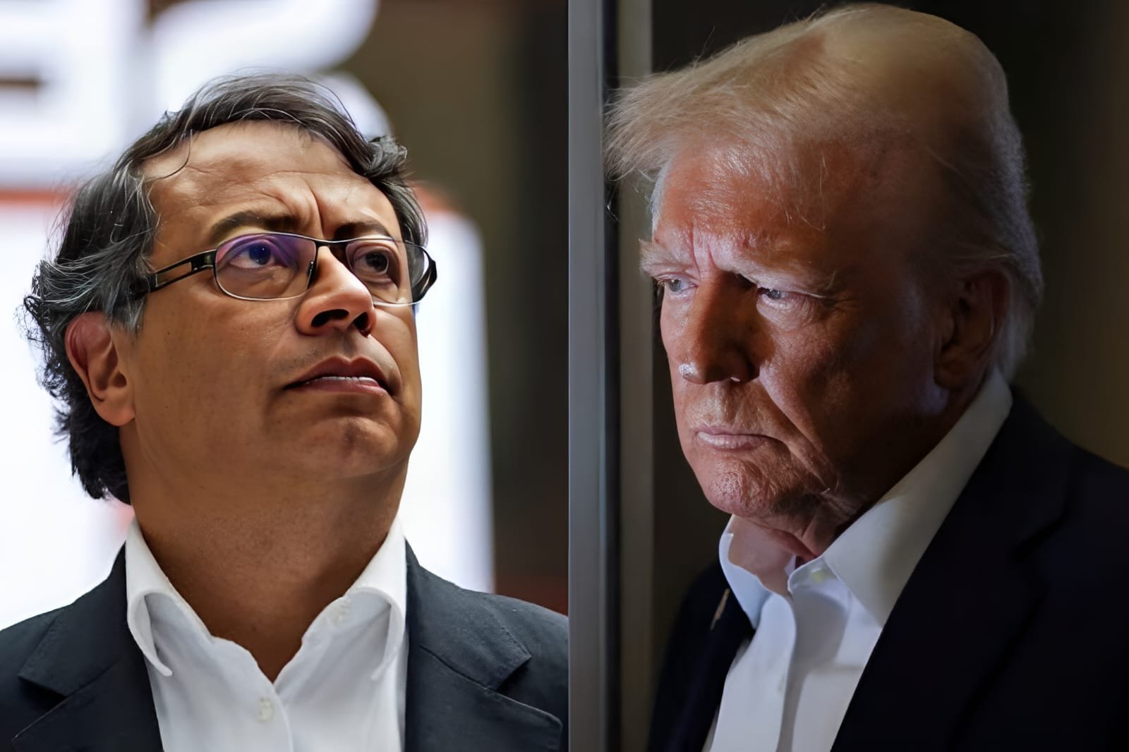 Donald Trump and Gustavo Petro in diplomatic conflict over drug accusations.